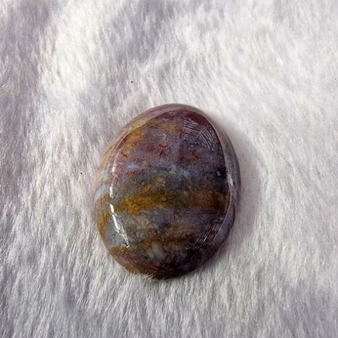 Cabujón de Agata India 30x40 mm. Mineral para joyería y bisutería