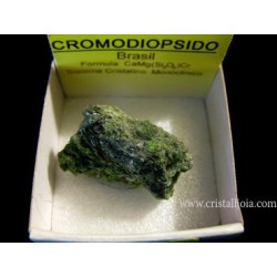 Mineral de colección 4x4 cromodiopsido