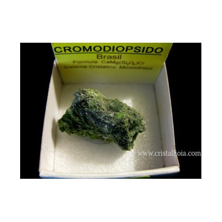 Mineral de colección 4x4 cromodiopsido