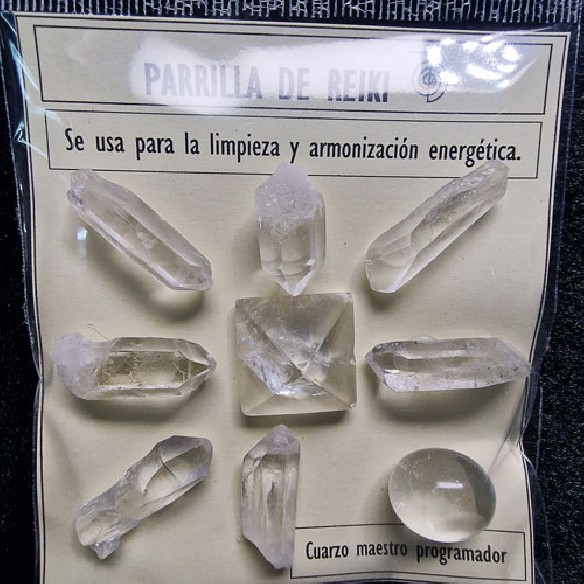 Reiki grid of rock crystal quartz pc327 cx10 R
