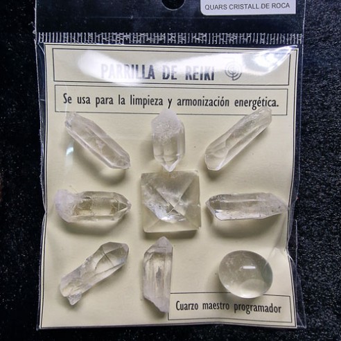 Reiki grid of rock crystal quartz pc327 cx10 R