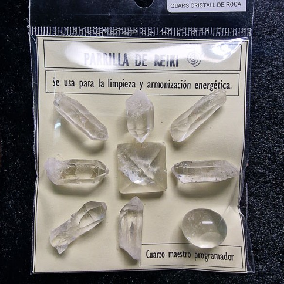 Reiki grid of rock crystal quartz pc327 cx10 R