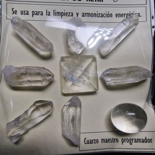 Reiki grid of rock crystal quartz pc327 cx10 R