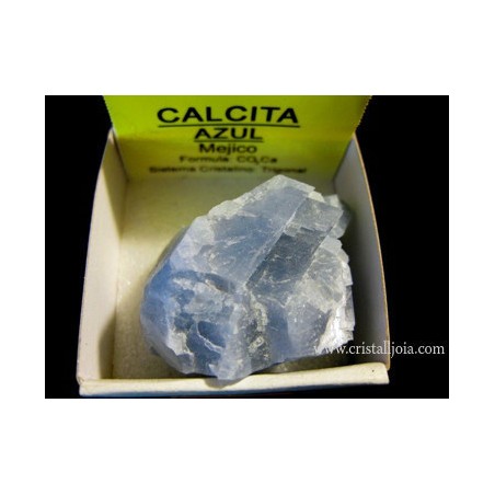 Mineral de coleccion 4x4 calcita azul