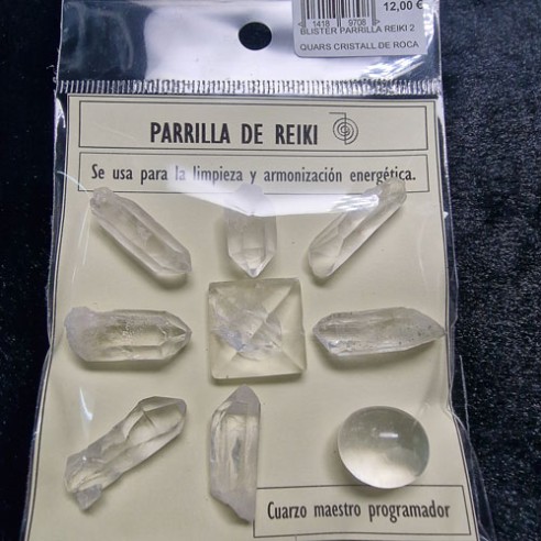 Reiki grid of rock crystal quartz pc327 cx10 R