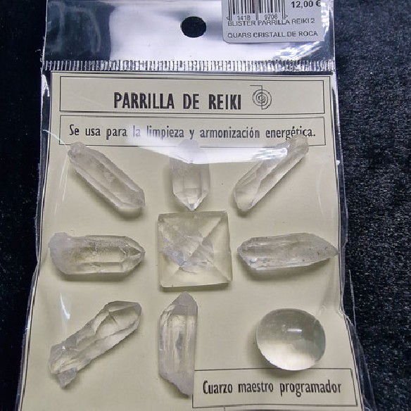 Reiki grid of rock crystal quartz pc327 cx10 R