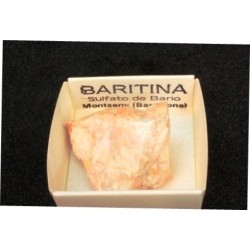Mineral de colección 4x4 baritina