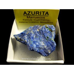 Mineral de colección 4x4 azurita