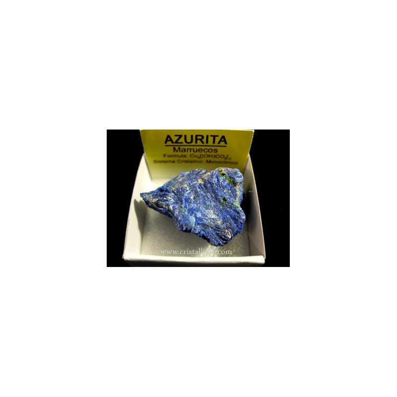 Mineral de colección 4x4 azurita
