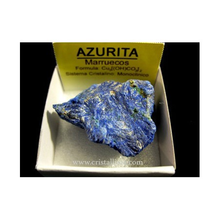 Mineral de colección 4x4 azurita