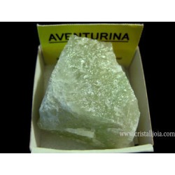 Mineral de coleccion 4x4 aventurina verde