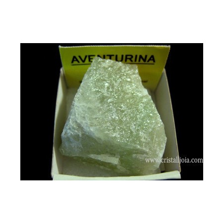 Mineral de coleccion 4x4 aventurina verde