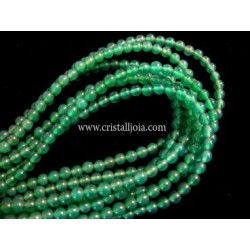 Ágata verde hilo bolas 2mm