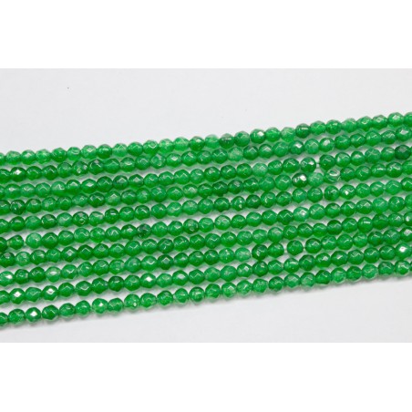 Ágata verde hilo bolas lapidadas 3mm