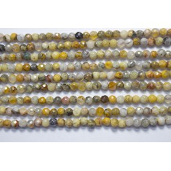 Ágata crazy hilo bolas lapidadas 4mm