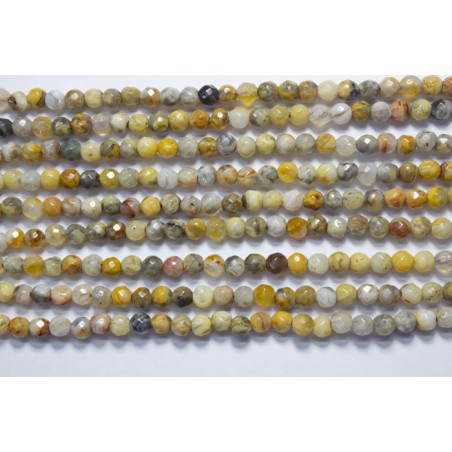 Ágata crazy hilo bolas lapidadas 4mm
