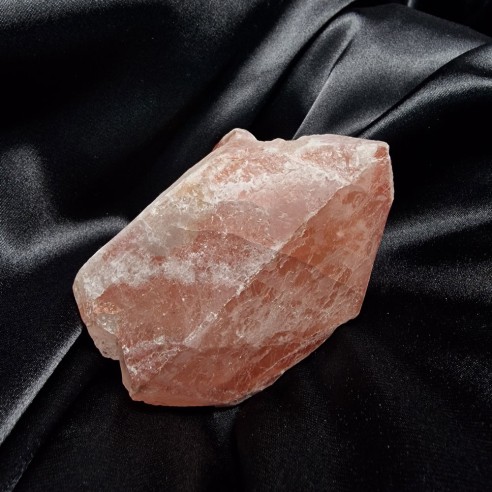 Ponta Natural de Quartzo Lítio Rosa, Brasil