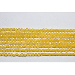 Ágata amarilla hilo bolas lapidadas 3mm