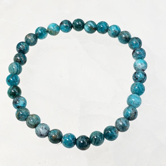 Pulsera de bola de amazonita de 6mm. Elegancia mineral