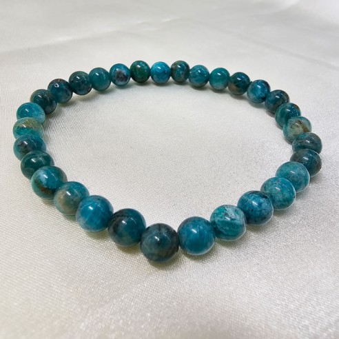 Pulsera de bola de amazonita de 6mm. Elegancia mineral