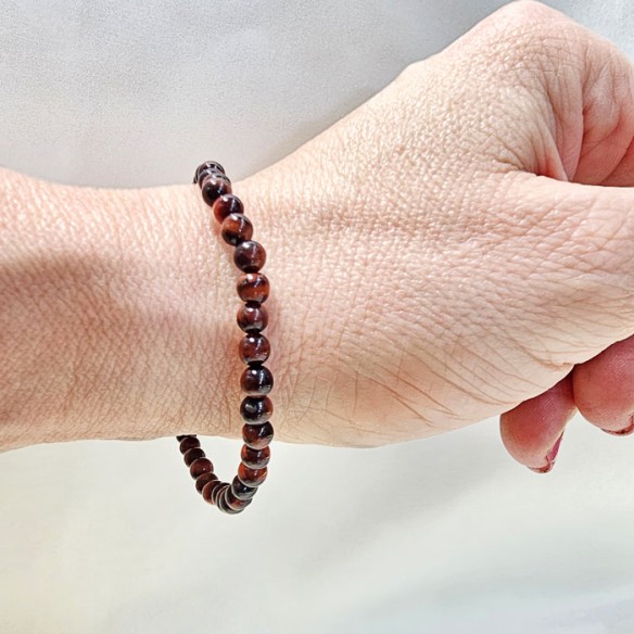 Pulsera de bola de ojo de buey de 4mm