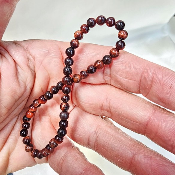 Pulsera de bola de ojo de buey de 4mm