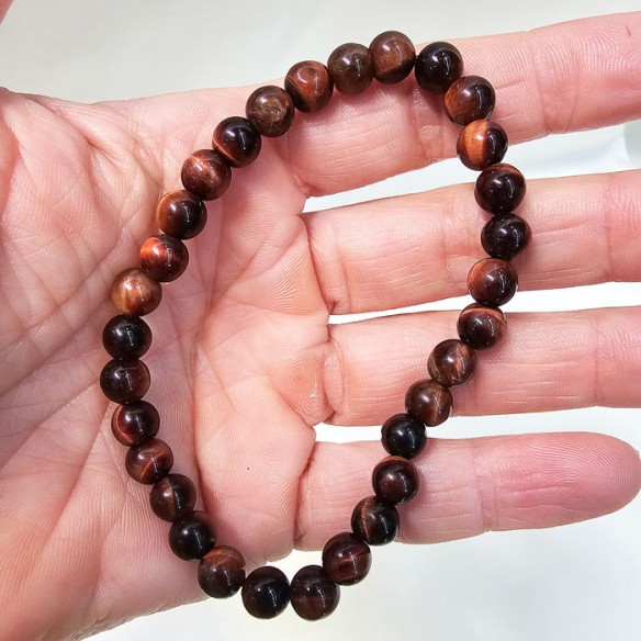 Pulsera de bola de ojo de buey de 6mm