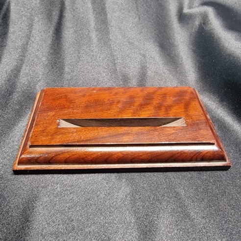 Peana de madera rectangular para placa