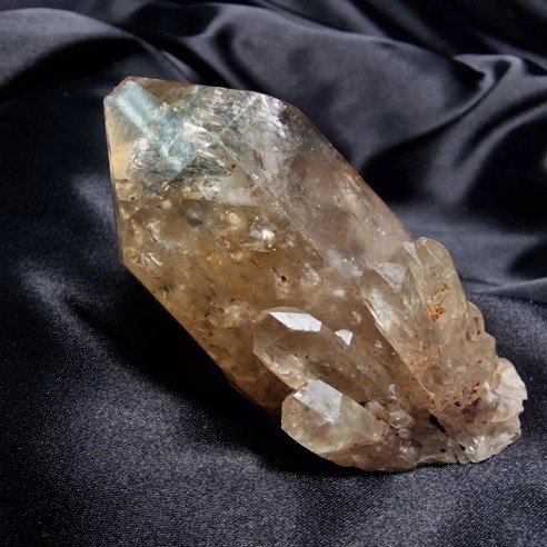 Cuarzo acitrinado natural drusa de cristales procedente del Congo