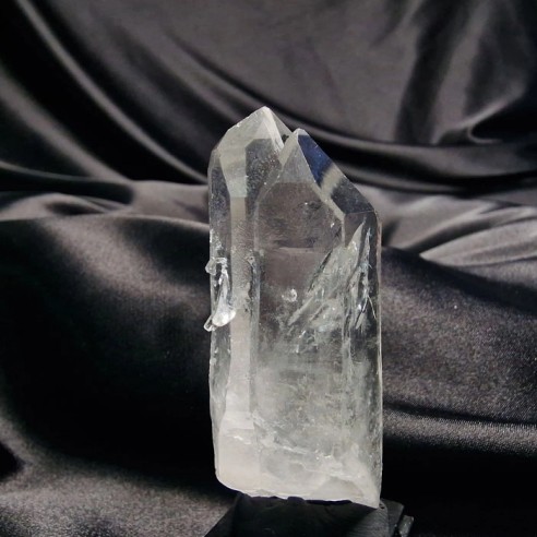 Self-healed master quartz. Has small crystals that heal the area