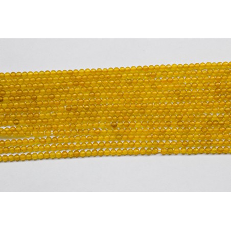 Ágata amarilla hilo bolas 2mm
