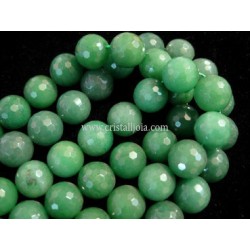 Aventurina verde hilo bolas lapidadas 12mm