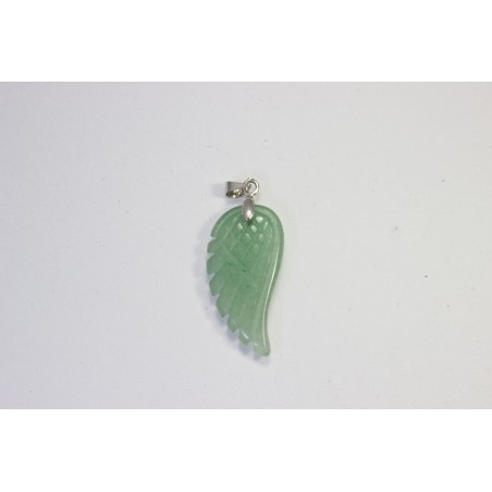 Aventurina verde colgante ala 15x30mm