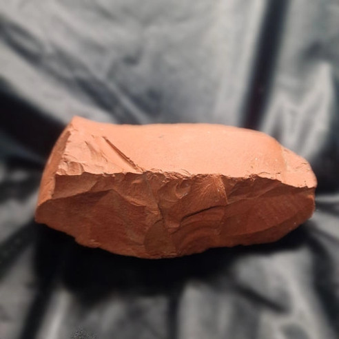 Jaspe rojo natural, pieza de 3,7kg, piedra noble