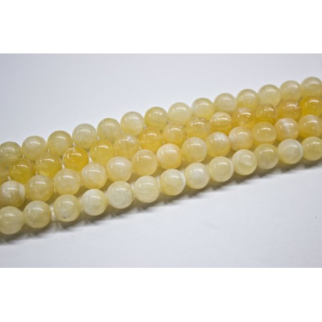 Calcita amarilla hilo bolas 2mm