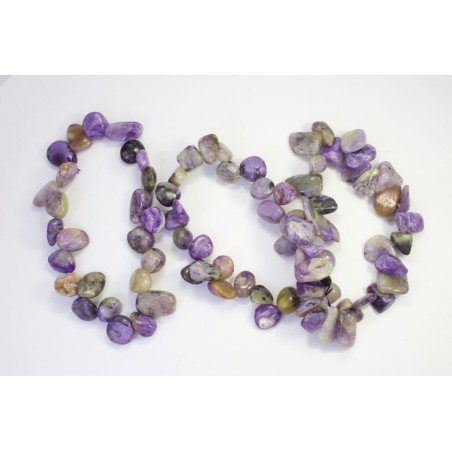 Charoita brazalete hojas