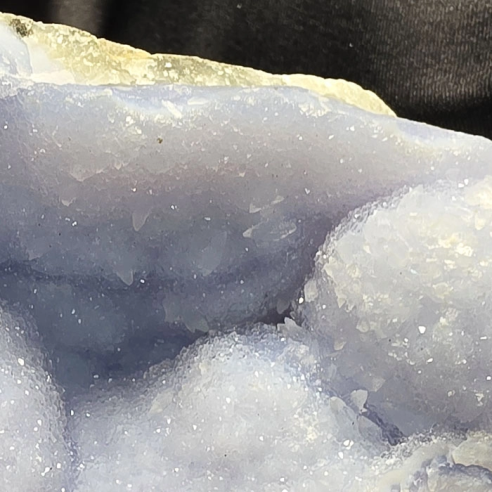 Chalcedony with microcrystals preserves the calm of time