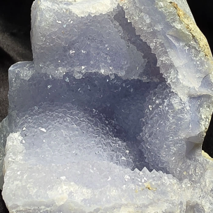 Chalcedony with microcrystals preserves the calm of time