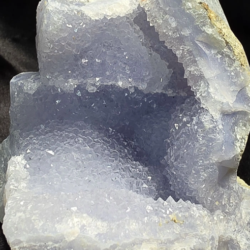 Chalcedony with microcrystals preserves the calm of time