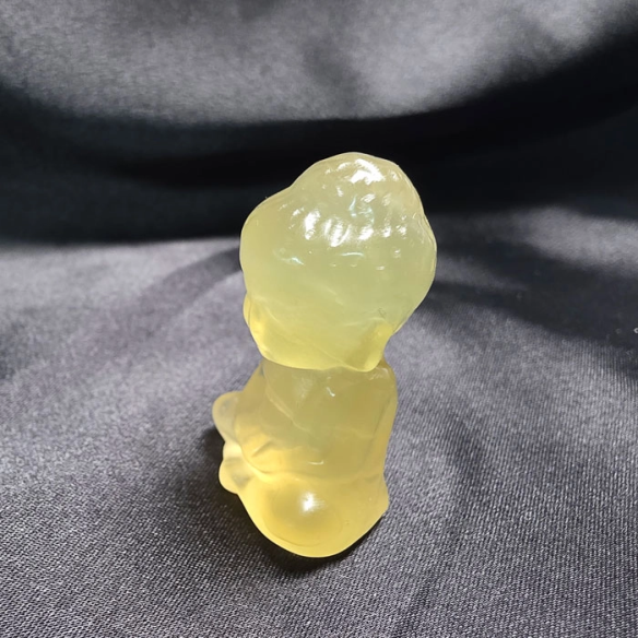 Fluorita amarela figura de Buda de clareza espiritual