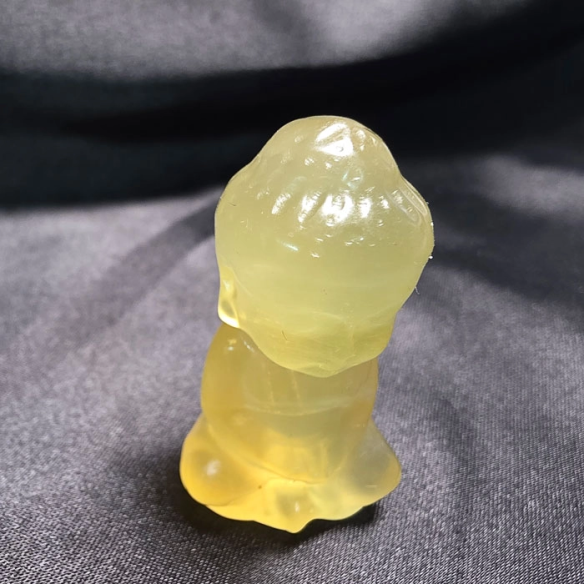 Fluorita amarela figura de Buda de clareza espiritual
