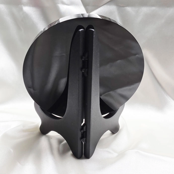 Mirall d’obsidiana negra – disc de 12 cm. Reflex volcànic nocturn