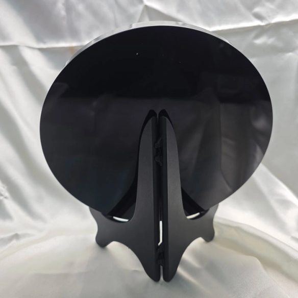 Mirall d’obsidiana negra – disc de 20 cm. Reflex volcànic nocturn