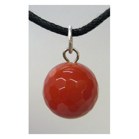 Colgantes de bolas lapidada de14mm de carneola