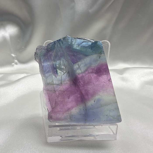Fluorite slab. Mental clarity and spiritual balance