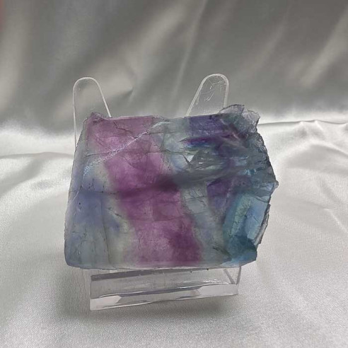 Fluorite slab. Mental clarity and spiritual balance