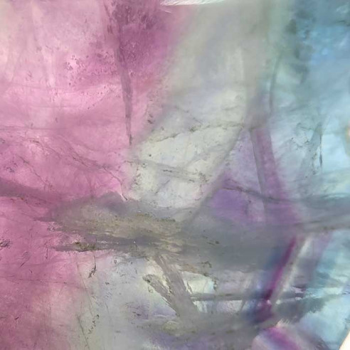 Fluorite slab. Mental clarity and spiritual balance