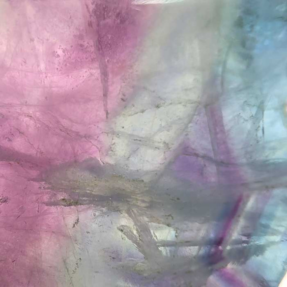 Fluorite slab. Mental clarity and spiritual balance