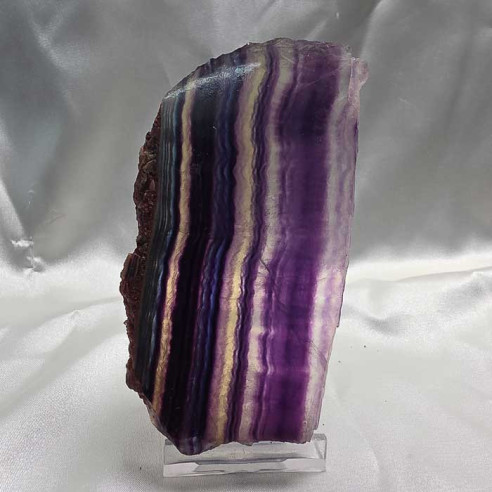 Fluorite slab. Mental clarity and spiritual balance