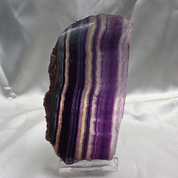 Fluorite slab. Mental clarity and spiritual balance